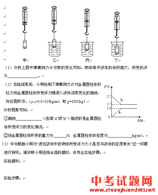 2012東營(yíng)中考物理試卷