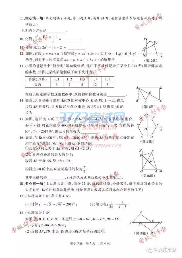 2017̌пW(xu)ԇ}𰸰l(f)
